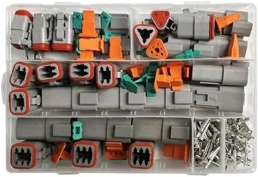 Cars Connectors Automotive Connector Kit 1/5/10Sets Tool Portable Box Suit 06 04 Terminal Plier 2 3 4 6 8(A Sets,10 Sets)
