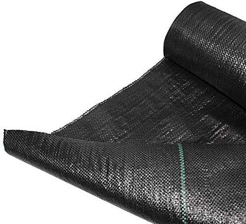 Miniatura 2 de ZXMOTO Barrera de malezas de 6 x 100 pies, tela resistente para paisajes con 20 pasadores en forma de U, bloque de malezas de 3.2 onzas, tapete de