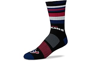 NFL End to End Crew Socks for Bare Feet