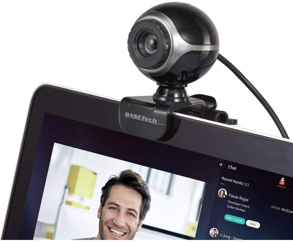 Basetech Classic BS-WC-01 Webcam 640 x 480 Pixel Clamp Mount