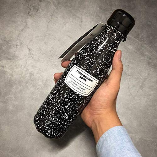 DSFJHSDFH Insulation Cup Male And Female Students Couple Water Bottle Portable Ins Keep Cold Wood-Print Water Cup Book500