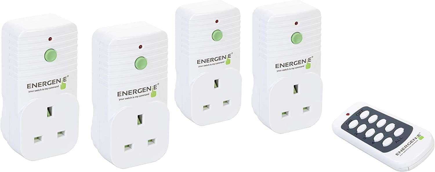 4 Pack of Remote Controlled Sockets Easy, Convenient, and Energy-Saving ...