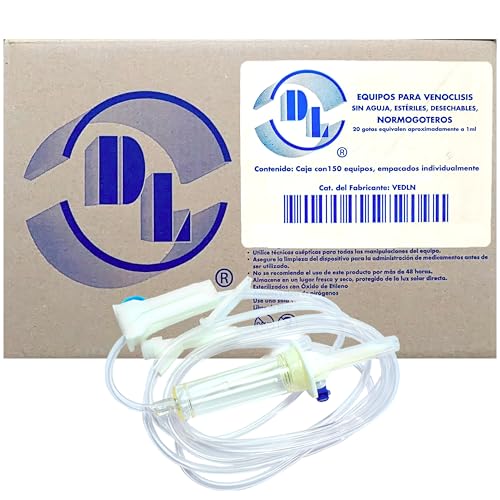 Salud, Sports Equipo para Venoclisis Normogotero sin Aguja Pack 150 Piezas marca DL