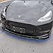 powoq Fit Tesla Model Y Front Lip Front Bumper Lip Spoiler Wing Front Splitter Side Body Kit Trim Protection for 2020 2021 Model Y Accessories (Glossy Black)