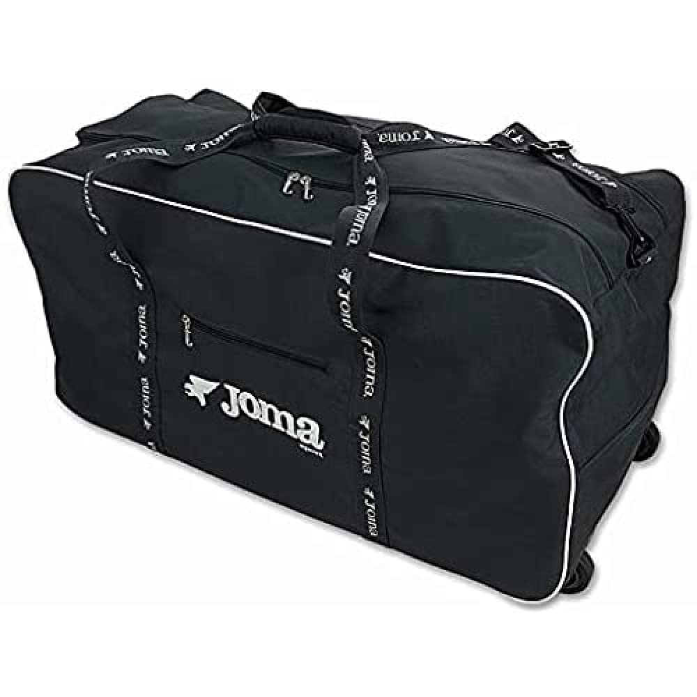Joma UTILLERO - Borsa con ruote Team Travel, unisex, per adulti, colore: nero, 100, S