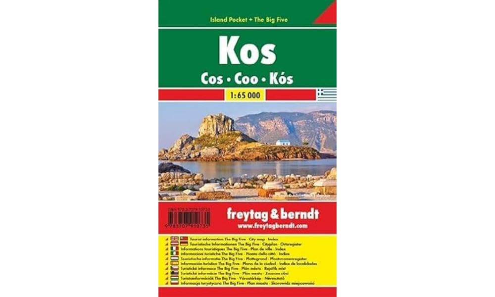 F&B Kos Island Pocket: Toeristische wegenkaart 1:65 000
