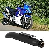 Einfach zu bedienen: Einfach zu installieren, keine komplizierten Werkzeuge erforderlich, bequem zu bedienen. Wunderbarer Ersatz für alte oder kaputte. Es ist nicht nur ein einfaches Auspuffrohr, sondern hat auch eine leistungsstarke Schalldämpferfunktion.