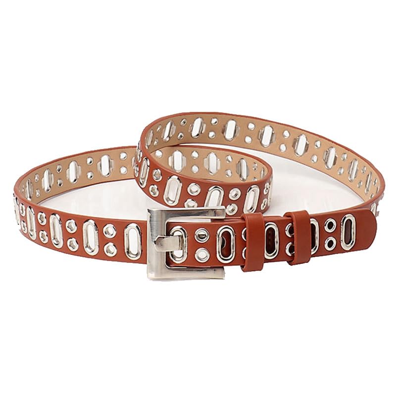 Women Punk Waist Belt for Pants Work Dress Jeans Ladies Adjustable Waistband Buckle Belt