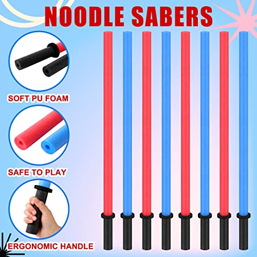 Syhood 18 Pieces Giant Foam Swords Swimming Pool Noodle Foam Striker Sticks Bulk Foam Bokken Swords For Kids Light Sabre Toy Swords Bulk Party Favors For Pools, Backyard, Outdoors Play, 28.3 Inch #TOP2