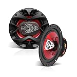 BOSS Audio Systems CH6530 Chaos Series 6.5 Inch Car Door Speakers - 300 Watts (Pair), 3 Way, Full Range, Tweeters, Coaxial, Sold in Pairs