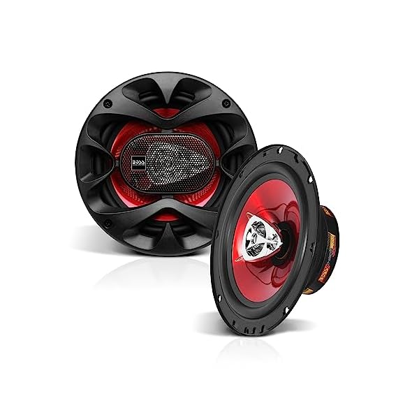 BOSS Audio Systems CH6530 Chaos Series 6.5 Inch Car Door Speakers – 300 Watts (Pair), 3 Way, Full Range, Tweeters, Coaxial, Sold in Pairs