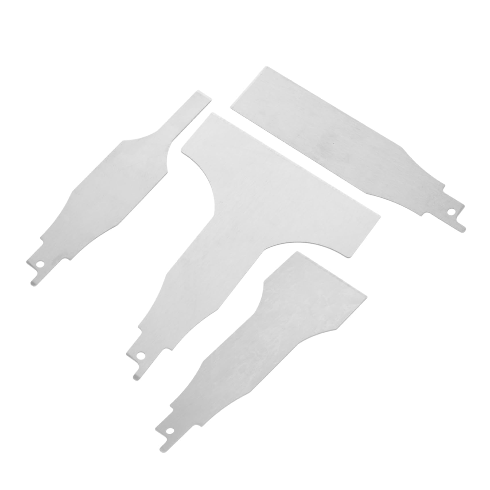 SHINEOFI 4pezzi Raschietto Per Raschiare Accessorio Per Seghe Alternative Utensile Per Raschiare Multifunzionale Pala in Acciaio Inossidabile Raschietto Per Costruzione e Pulizia Confezione