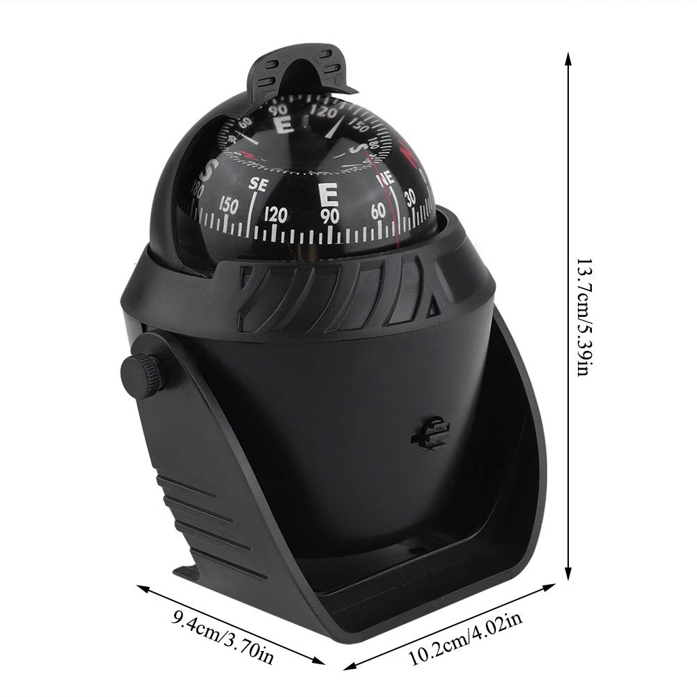 Fydun Portable Self Adhesive Dash Mount Compass Ball for Marine Boat Truck and Car Premium Quality Navigation Tool