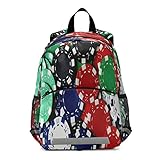 MATERIAL SUPERIOR: el bolso de libro de mochila preescolar está hecho de tela de salve y cinturón tejido con bolsa de malla, el bolso de libro de estilo casual ligero es de aspecto peque?o y lindo, adecuado para los ni?os de 2-7 a?os de edad que viajan en los hombros, puede sostener las pertenencias personales de los ni?os, dejar que aprendan a manejar sus pertenencias.