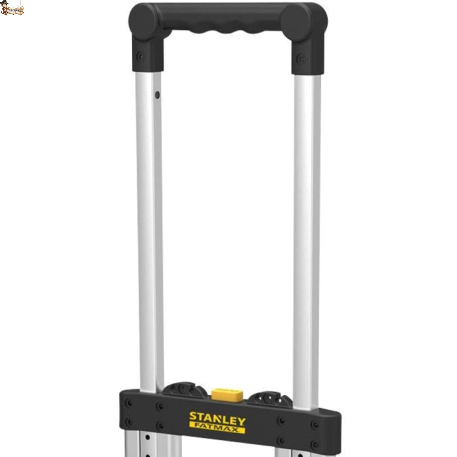 BricoLoco Carrello pieghevole in alluminio professionale a mano di carico fino a 125 kg, per riporre e trasloco, leggero e robusto, manico regolabile, design compatto