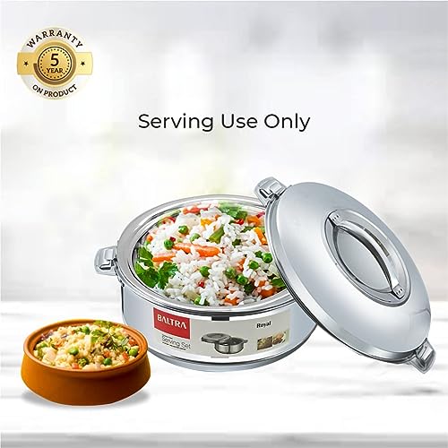 Image of BALTRA Royal Casserole Stainless Steel Hot Case /Box /chapati Stainless Steel Roti Case 5000ml