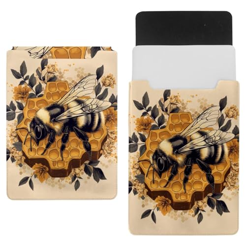 Funda para portátil elegante de abejas con acabados premium
