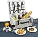 Picnic Basket for 2 Persons with Waterproof Blanket, Durable Wicker Picnic Hamper Set, Willow Picnic Basket Accessories Plates and Utensils, Perfect Wedding, Birthday Gift (grey washed)