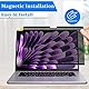 LanQii Magnetischer Blickschutzfilter für MacBook Air 15,3 Zoll M4/M3/M2 (2025/2024/2023), Privacy Filter Anti-Blaulichtfilter Datenschutz Abnehmbarer Anti-Spy Schutzfolie für MacBook Air 15,3 Zoll