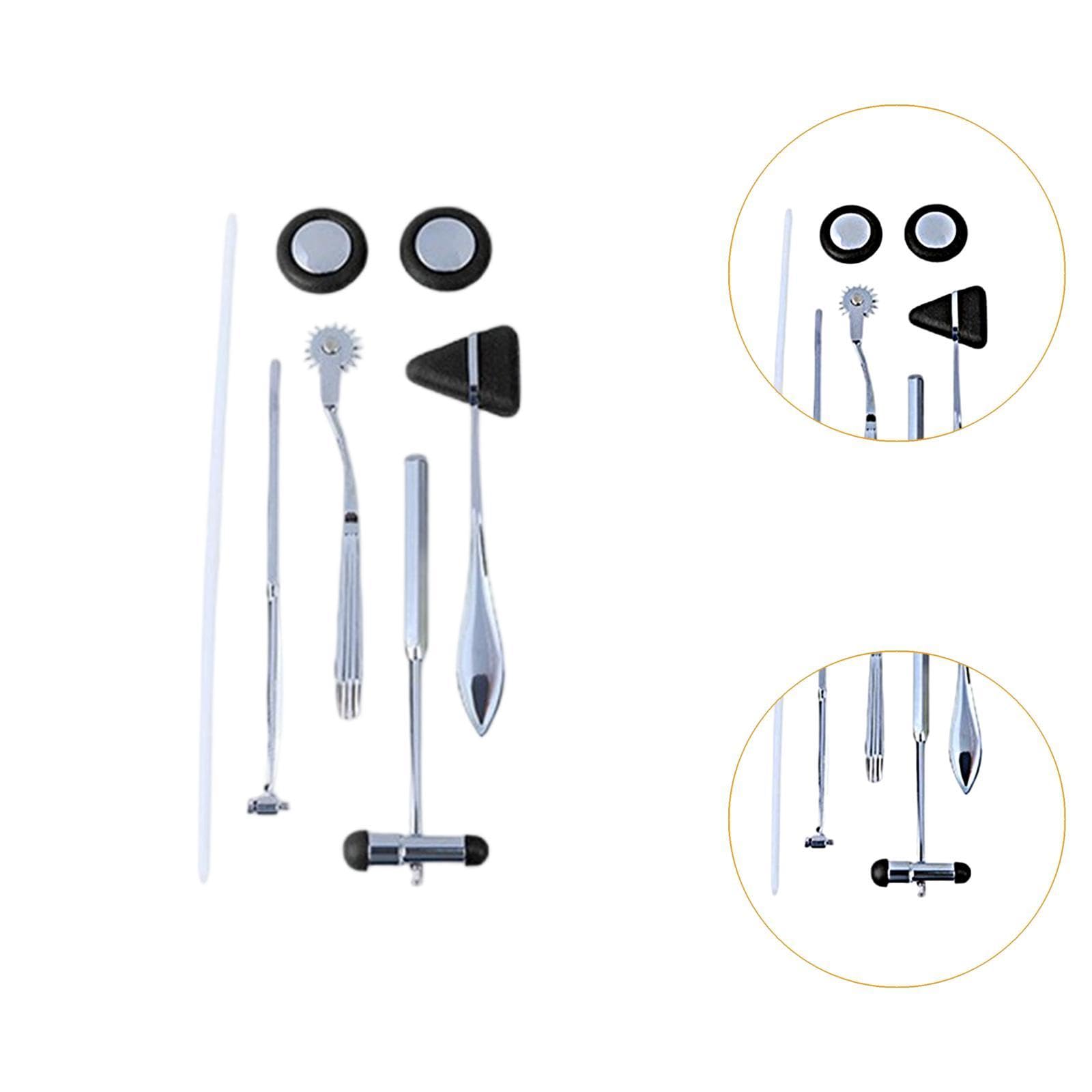 predolo Juego de percusión neurológica, accesorio para enfermeras, herramienta de diagnóstico médico para pruebas clínicas, martillos para, Negro