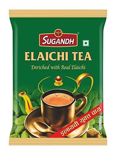 Image of Sugandh Elaichi Tea - Made With Real Spices - Cardamom Tea - 100% Natural Ingredients - Chai With Added Elaichi, 200 Gram