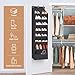 STORAGE MANIAC Over the Door Shoe Organizer Heavy-Duty Large Deep Pocket Hanging Shoe Organizer Shoe Rack Door Closet Shoe Organizer for Wall, Dorm & Narrow Door Storage Shoe Holder Black, 1 Pack