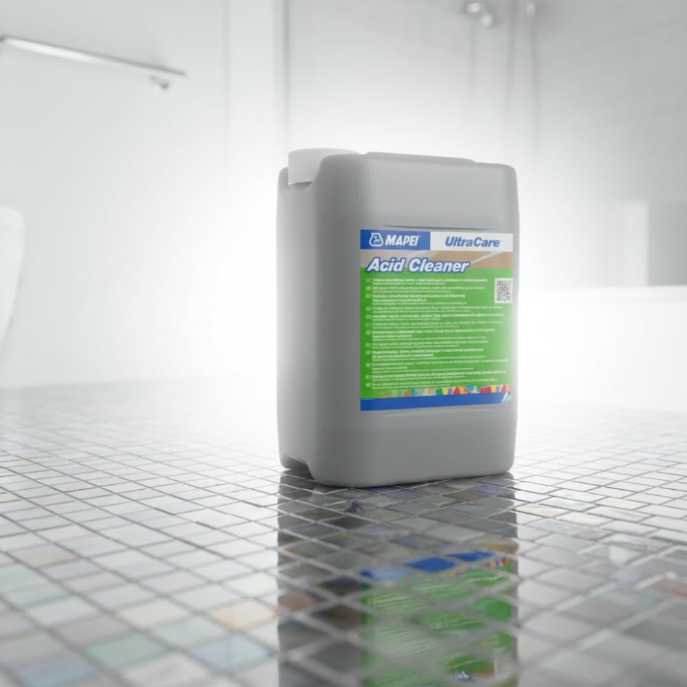 MAPEI UltraCare Acid Cleaner, Detergente Concentrato per Superfici, Rimuove calcare, ruggine ed efflorescenze, 5 Litri (2)