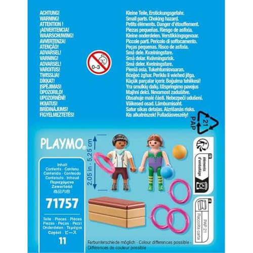 Duo D'enfants Avec Matériel Gymnastique Playmobil La Boite - vue 6