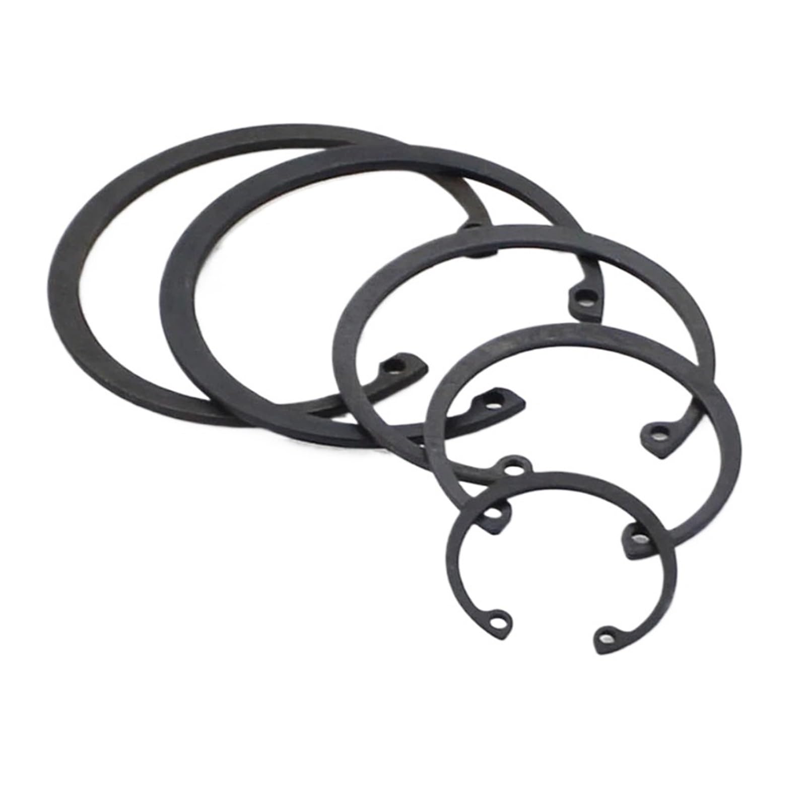 Arandela elástica de acero al carbono M42, M45 y M47 Mn65, DIN472, tipo C, retención a presión for anillo de retención interno de eje de 42, 45 y 47 mm.(M45)
