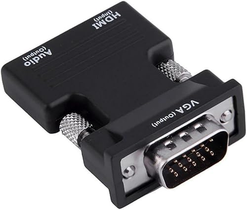 Miniatura 7 de Adaptador HDMI a VGA, 1080P 60Hz, con cable de audio de 0.138 in, compatible con computadora portátil a monitor de proyector de TV