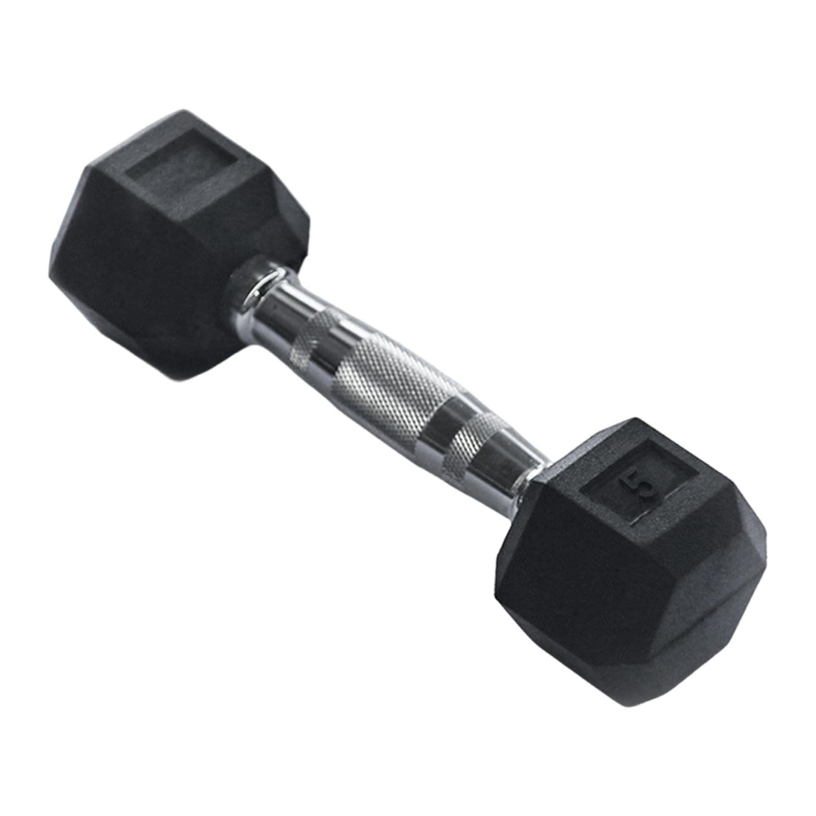 Manubrio Ottagonale Fitness Professionale in Gomma con Impugnatura Antiscivolo Ergonomica per Allenamenti Palestra Adatto a