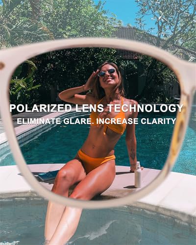 Image of 2 Packs Sunglasses for Women Polarized UV400 Protection Lens Big Frame Fashion Glasses Trendy Stylish Shade