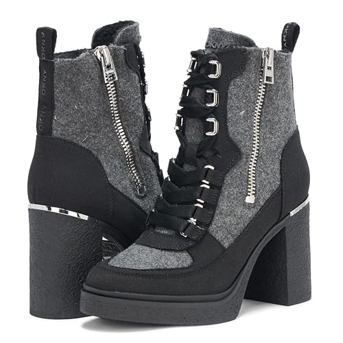 Image of DKNY Women's Toia Platform Combat Boot with Block Heel