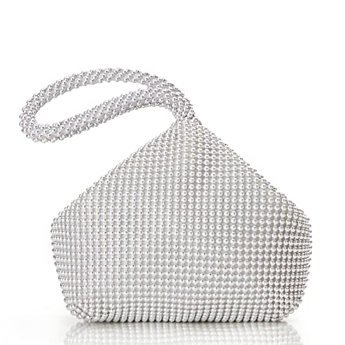 Image of BABEYOND Women's Beaded Clutch Evening Bags Vintage Elegant Triangle Purse for 1920s Party Prom Wedding