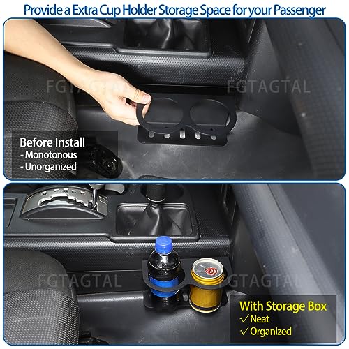 Portavasos para consola Toyota FJ Cruiser 2007-2021 miniatura 2