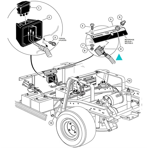 Snapklik.com : Golf Cart Tow/Run Switch Assembly For Club Car 48V DS ...