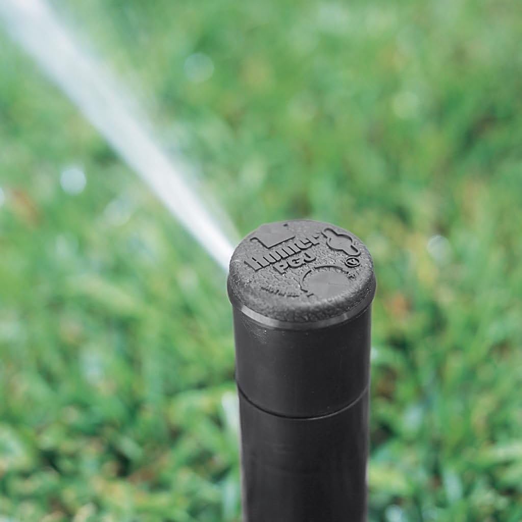 Suinga Aspersor de Riego Hunter PGJ-04 1/2'' | Pack 10 Aspersores de Riego para Cesped | Alcance 4,3-11,6 Metros | Angulo Ajustable | Aspersor de Turbina Emergente para Jardin