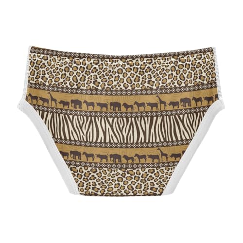 Boys' Exclusive Briefs Toddler Underwear 95% Combed Cotton Boxerbriefs 2T Leopard Cheetah Ornament 132