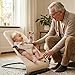 DERYAN Buddy Babywippe – Ergonomisch & Weich – Verstellbar & Klappbar – Reise-Wippe für Babys 0–9 kg – Creme