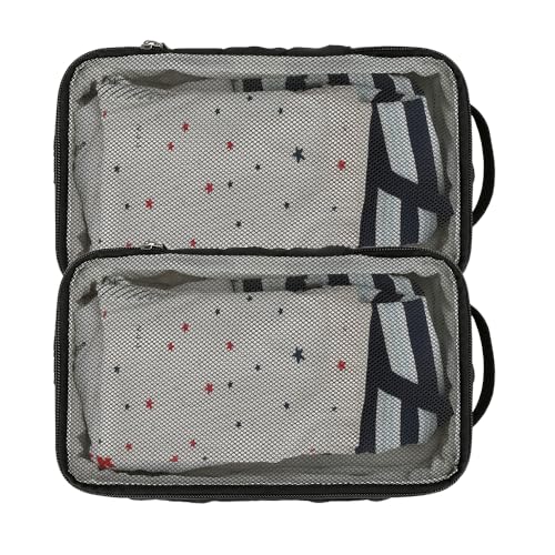 Image of MOMIGO Baby Diaper Bag Organizer Pouches - 2 Pack Waterproof Pod Hanging Diaper Bag Mesh Bag Reusable, Washable or Baby Cloth Diapers (Black)
