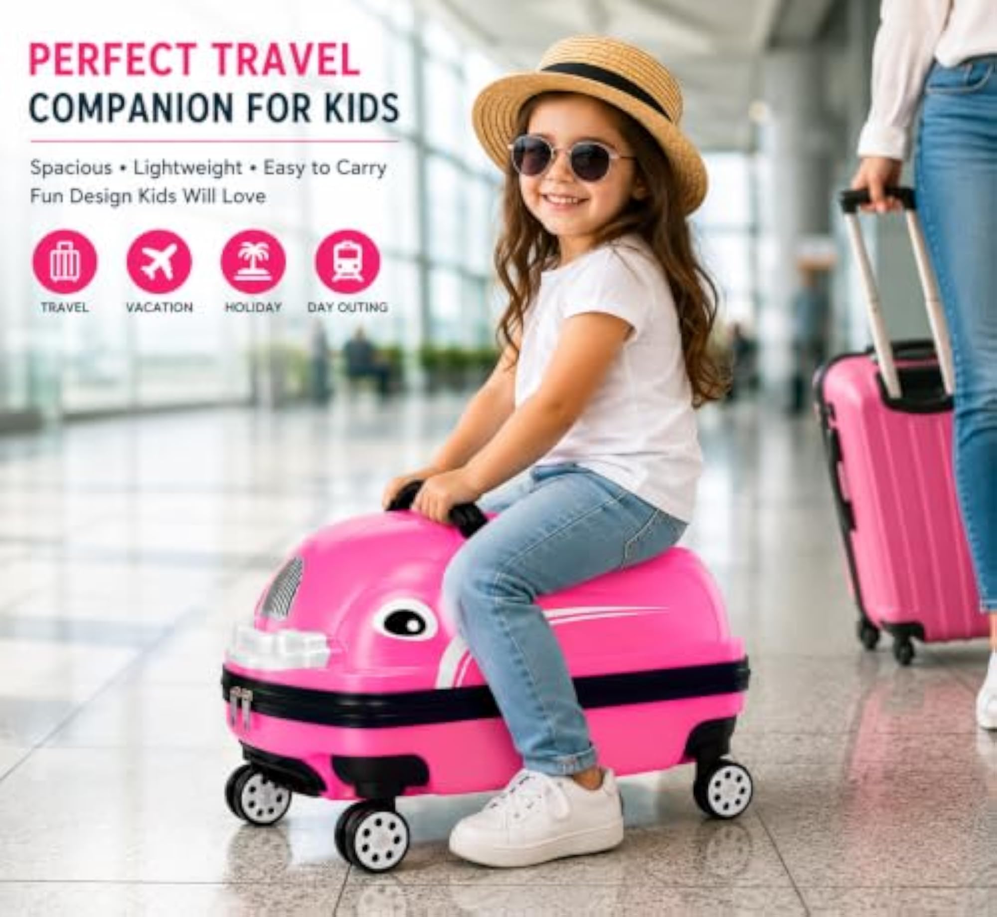 Kids Trolley Bag with Wheels for Travel