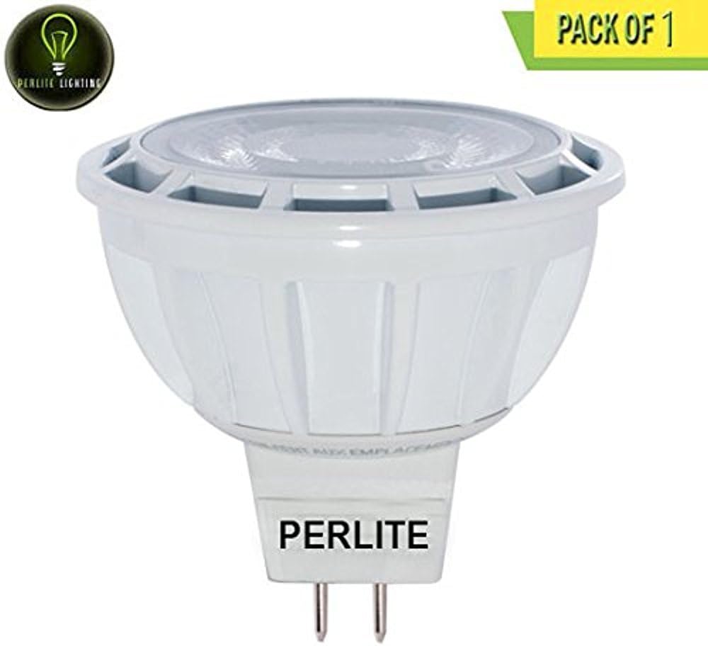 Perlite Lighting LED9MR16FL35/75/827/D 9-Watt MR16 LED Dimmable Flood 2700K GU5.3 Base 12-Volt Light Bulb One Pack