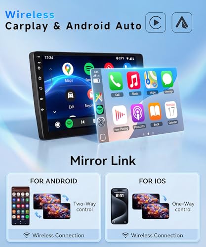 Qualcomm Octa-Core 4G 64G Car Radio Stereo for Toyota Prius 2010-2015(with JBL), Upriding 9-Inch 1280P QLED Touchscreen Radio with Wireless Carplay Android Auto DSP BT5.1 GPS 5GWifi SWC Backup Camera