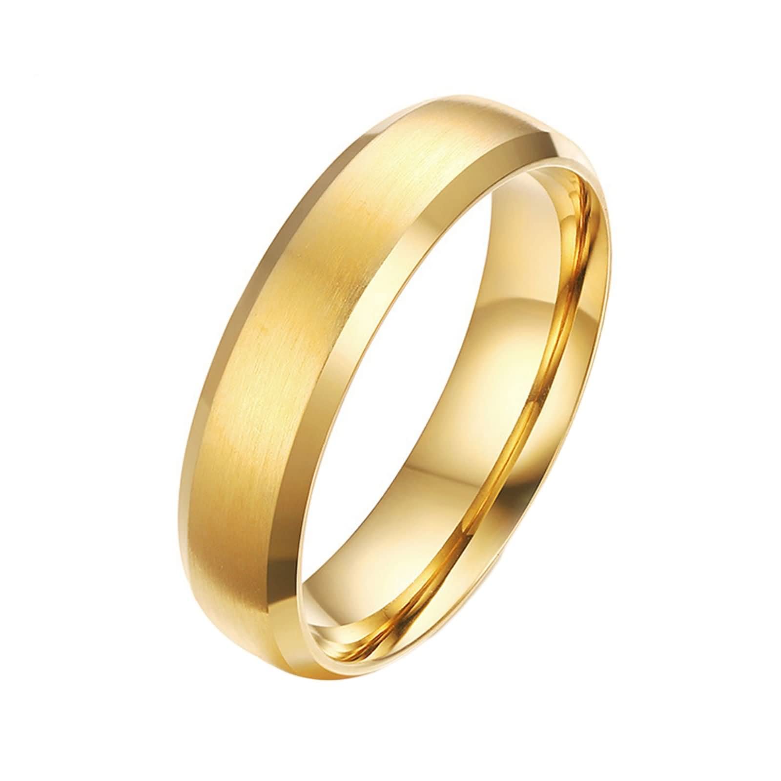 Daesar Darsar - Anillo Personalizados,Anillos Hombre Plata/Negro Anillos Acero Inoxidable Hombre Cepillado Redondo 6MM Anillos Hombre