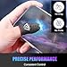 YUXIANLB 10 PCS Ultra-Thin 0.3mm Phone Gaming Finger Sleeves 24-Needle Silver Fiber Mobile Phone Finger Protector Thumb Cover Sleeves Seamless Anti-Sweat, Smooth Feel Fits All Touchscreen Devices