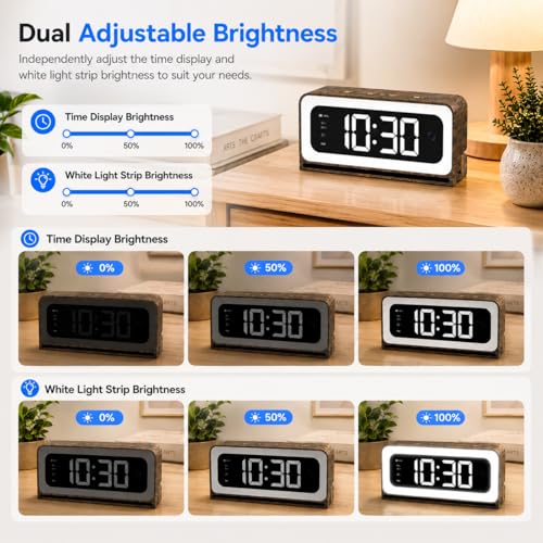 Clock Camera 2K 5G and 2 4G WiFi Indoor Security Wood Grain Cameras for Home 3 in 1 with - image 4