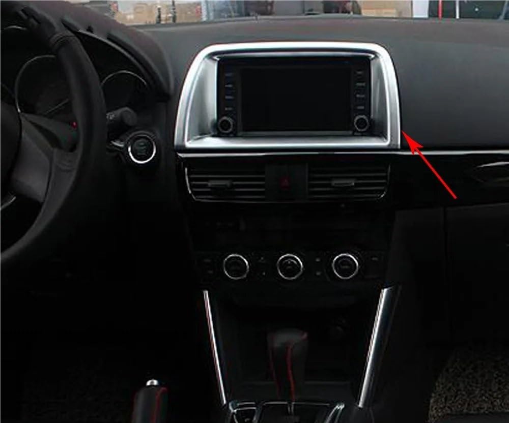 Auto Zierleiste Für Mazda CX-5 CX5 2012 2013 2014 2015 2016 Auto Center Konsole Abdeckung Trim ABS Matte Mitte GPS Rahmen Trim Innen