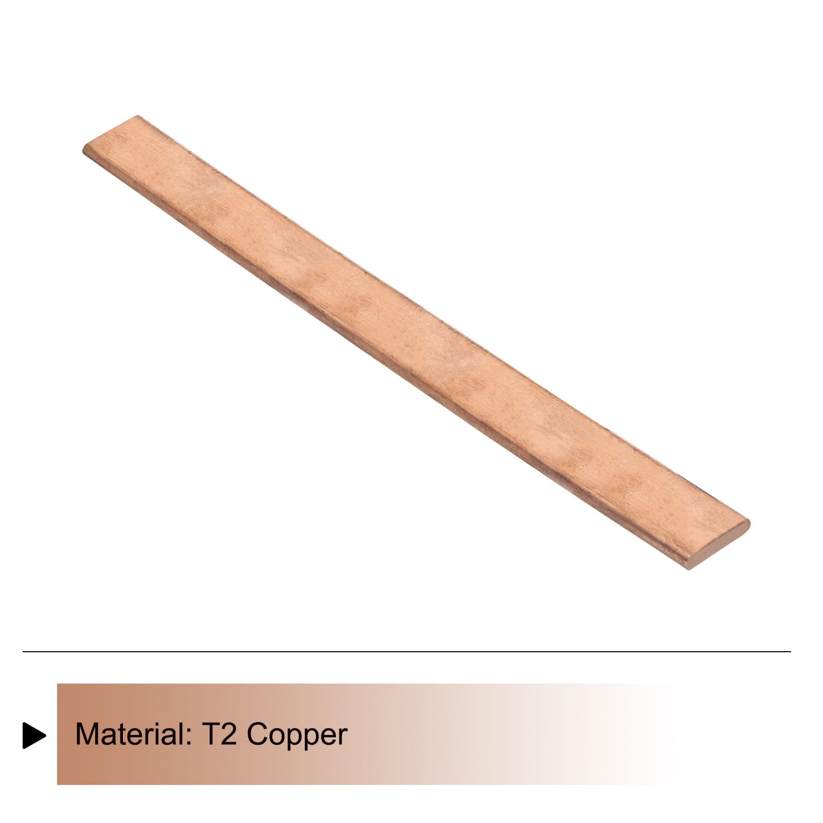 QUARKZMAN 1pz 12" x 1" Rame Piatto Barra,1/4" Spessore Rame Barra Scorta per Sistemi Messa Terra Progetti Architettonici