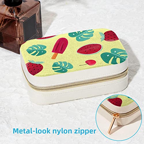 Boîte à bijoux de voyage compacte avec rangements colliers et bagues - 7