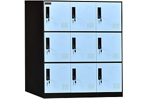 Exceptionally Designed 9-Door Locker: The Ultimate Storage Haven for Educational Spaces